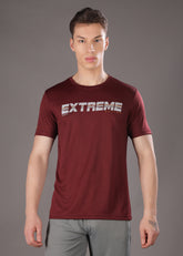 Anti Viral Anti Odour Cool Mens Round Neck Sports Printed T-Shirt