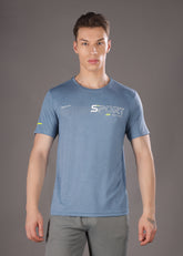 Anti Viral Anti Odour Cool Mens Round Neck Sports Printed T-Shirt