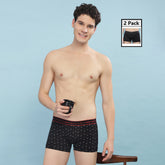 Super Combed Cotton Printed Mens Pack of 2 Trunk