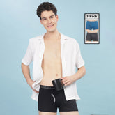 Super Combed Cotton Mens Pack of 3 Solid Mini Trunk