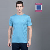 Anti Viral Anti Odour Cool Mens Round Neck Pack Of 2 Sports Printed T-Shirt