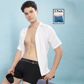 Super Combed Cotton Solid Mens Pack of 2 Trunk
