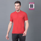 Anti Viral Anti Odour Cool Mens Pack of 2 Collared Polo Sports Solid T-Shirt