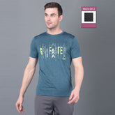Anti Viral Anti Odour Cool Mens Round Neck Pack Of 2 Sports Printed T-Shirt