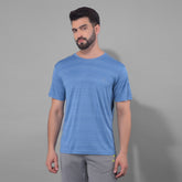 Anti Viral Anti Odour Cool Mens Round Neck Sports Printed T-Shirt