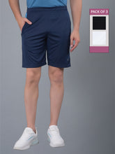 Anti Viral Anti Odour Cool Mens Pack Of 3 Sports Shorts