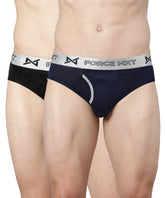 Premium Supima Cotton Four Way Stretch way Mens Pack of 2 Solid Brief
