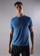 Anti Viral Anti Odour Cool Mens Round Neck Sports Printed T-Shirt