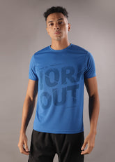 Anti Viral Anti Odour Cool Mens Round Neck Sports Printed T-Shirt