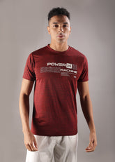 Anti Viral Anti Odour Cool Mens Round Neck Sports Printed T-Shirt