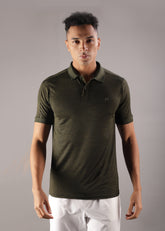 Anti Viral Anti Odour Cool Mens Collared Polo Sports Solid T-Shirt