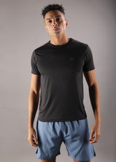 Anti Viral Anti Odour Cool Mens Round Neck Sports Printed T-Shirt