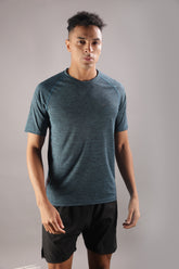 Anti Viral Anti Odour Cool Mens Round Neck Sports Printed T-Shirt