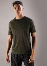 Anti Viral Anti Odour Cool Mens Round Neck Sports Printed T-Shirt