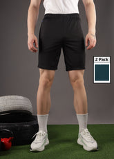 Anti Viral Anti Odour Cool Mens Pack Of 2 Sports Shorts