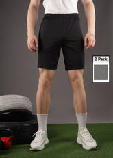 Anti Viral Anti Odour Cool Mens Pack Of 2 Sports Shorts
