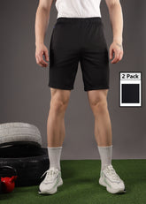 Anti Viral Anti Odour Cool Mens Pack Of 2 Sports Shorts