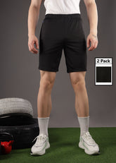Anti Viral Anti Odour Cool Mens Pack Of 2 Sports Shorts