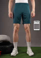 Anti Viral Anti Odour Cool Mens Pack Of 2 Sports Shorts