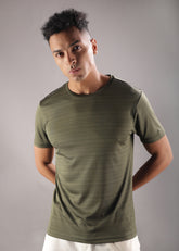 Anti Viral Anti Odour Cool Mens Round Neck Sports Printed T-Shirt