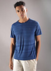 Anti Viral Anti Odour Cool Mens Round Neck Sports Printed T-Shirt