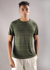 Anti Viral Anti Odour Cool Mens Round Neck Sports Printed T-Shirt