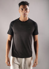 Anti Viral Anti Odour Cool Mens Round Neck Sports Printed T-Shirt