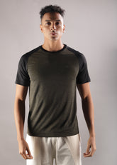Anti Viral Anti Odour Cool Mens Round Neck Sports Printed T-Shirt