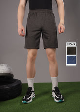 Anti Viral Anti Odour Cool Mens Pack Of 3 Sports Shorts