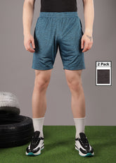 Anti Viral Anti Odour Cool Mens Pack Of 2 Sports Shorts