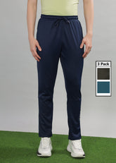 Anti Viral Anti Odour Cool Mens Pack Of 3 Sports Track Pant