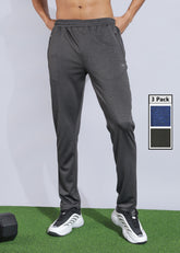 Anti Viral Anti Odour Cool Mens Pack Of 3 Sports Track Pant