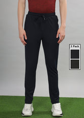 Anti Viral Anti Odour Cool Mens Pack Of 3 Sports Track Pant