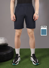 Anti Viral Anti Odour Cool Mens Pack Of 2 Sports Shorts