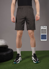 Anti Viral Anti Odour Cool Mens Pack Of 3 Sports Shorts