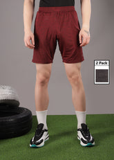 Anti Viral Anti Odour Cool Mens Pack Of 2 Sports Shorts