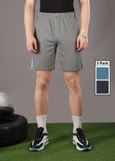 Anti Viral Anti Odour Cool Mens Pack Of 3 Sports Shorts