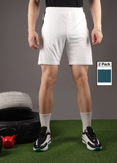 Anti Viral Anti Odour Cool Mens Pack Of 2 Sports Shorts