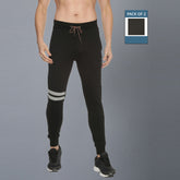 Force NXT Super Combed Cotton Mens Pack of 2 Solid Jogger