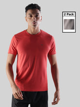 Anti Viral Anti Odour Cool Mens Round Neck Pack Of 2 Sports Printed T-Shirt