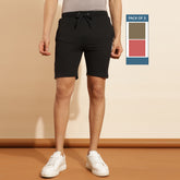 Force NXT Super Combed Cotton Mens Pack of 3 Solid Shorts