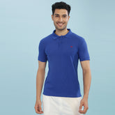 Force NXT Super Combed Cotton Mens Collared Polo Solid T-Shirt