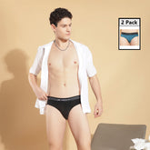 Ultrasoft Micromodal Four Way Stretch Mens Pack of 2 Printed Brief