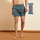 Force NXT Super Combed Cotton Mens Pack of 3 Checks Boxer Shorts