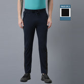 Force NXT Super Combed Cotton Mens Pack of 2 Solid Track Pant