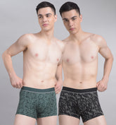 Ultrasoft Micromodal Four Way Stretch Mens Pack of 2 Printed Trunk
