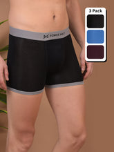 Force NXT Men's Outer Elastic Trunk Pack of 3