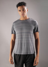 Anti Viral Anti Odour Cool Mens Round Neck Sports Printed T-Shirt