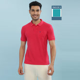 Force NXT Super Combed Cotton Mens Pack Of 2 Collared Polo Solid T-Shirt