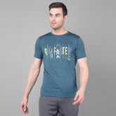 Anti Viral Anti Odour Cool Mens Round Neck Sports Printed T-Shirt